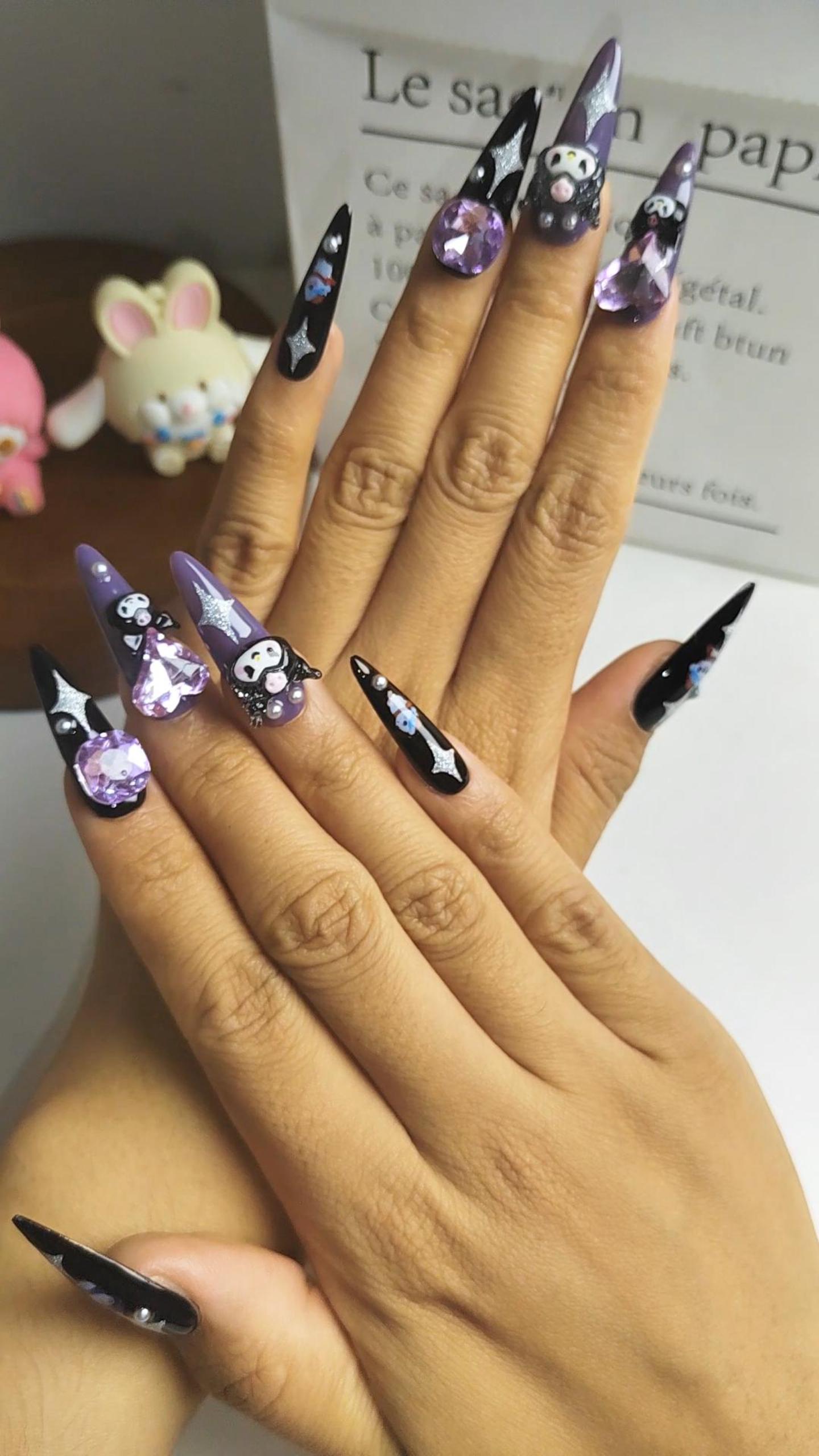 Star kuromi | Handmade Nail