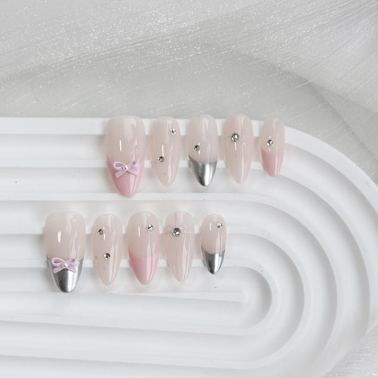 Pink ballet shoes | Handmade Nail