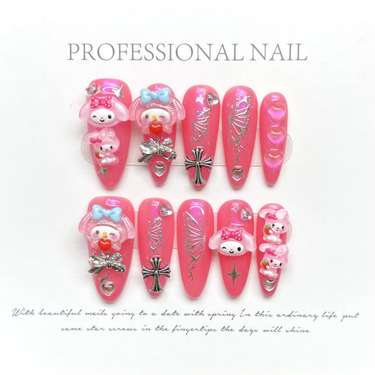 Pink Cinnamoroll | Handmade Nail