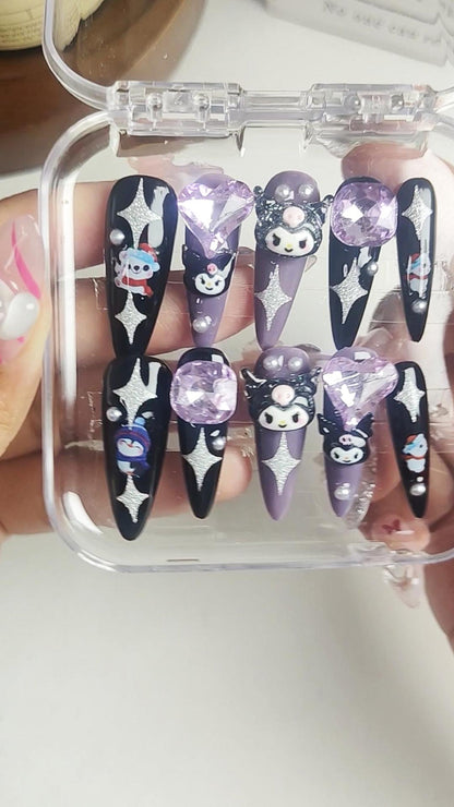 Star kuromi | Handmade Nail